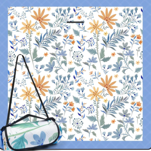 Floral Print Extra Large Picnic Blanket